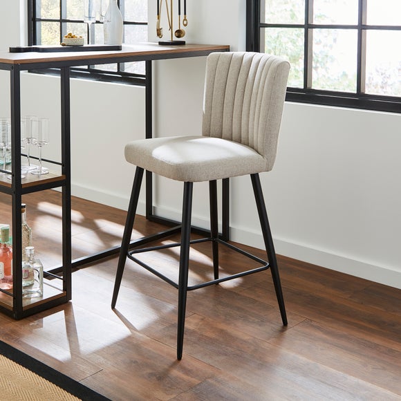 Taylor Counter Height Bar Stool, Natural Fabric - image 1