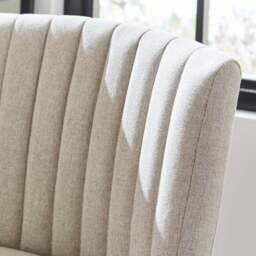 Taylor Counter Height Bar Stool, Natural Fabric - thumbnail 3