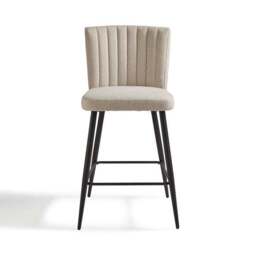 Taylor Counter Height Bar Stool, Natural Fabric - thumbnail 6