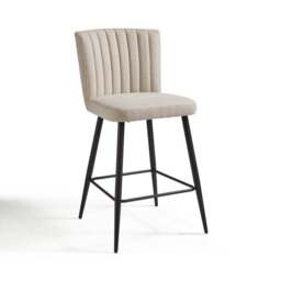 Taylor Counter Height Bar Stool, Natural Fabric - thumbnail 5