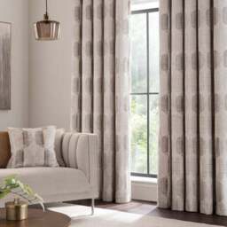 Orion Cut Velvet Eyelet Curtains - thumbnail 4