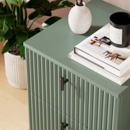 Elsie 2 Drawer Bedside Table - thumbnail 4