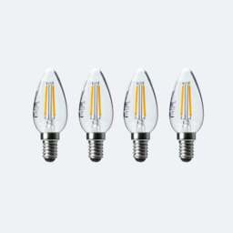 Set of 4 Status 4W Filament SES Candle Bulbs - thumbnail 4