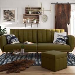 Brittany Linen Double Sofa Bed - thumbnail 1