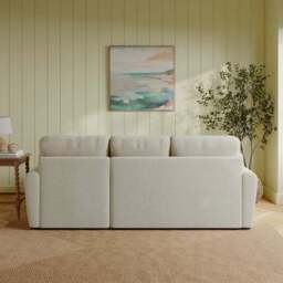 Milton Textured Chenille Corner Chaise Sofa - thumbnail 2