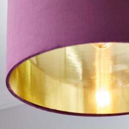 Nesa Velvet Drum Lamp Shade - thumbnail 4