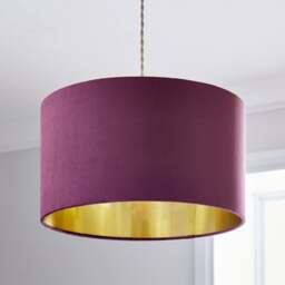Nesa Velvet Drum Lamp Shade - thumbnail 1