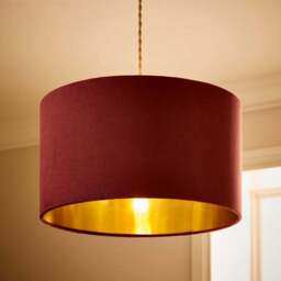 Nesa Velvet Drum Lamp Shade - thumbnail 2