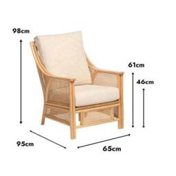 Desser Chester Rattan Armchair - thumbnail 6
