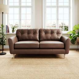 Sven Classic Leather 3 Seater Sofa - thumbnail 1