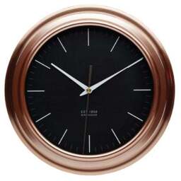 Copper-Effect Modern Analogue Wall Clock - thumbnail 2