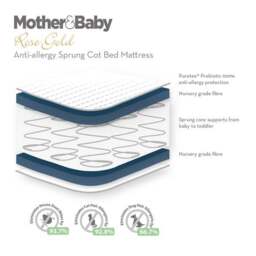 Mother&Baby Rose Gold Hypoallergenic Sprung Mattress - thumbnail 2