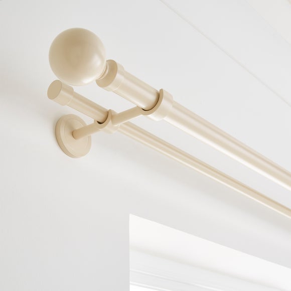 Ashton Double Layer Extendable Metal Curtain Pole - image 1