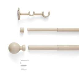Ashton Double Layer Extendable Metal Curtain Pole - thumbnail 2