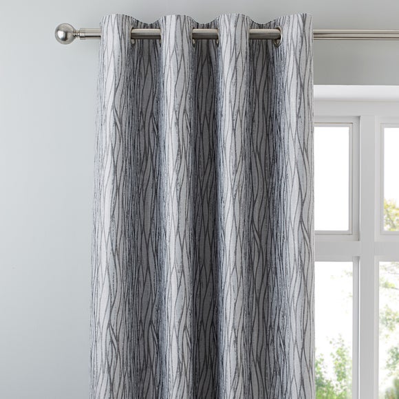 Linear Waves Eyelet Curtains