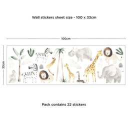 Safari Natural Medium Wall Stickers - thumbnail 4