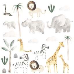 Safari Natural Medium Wall Stickers - thumbnail 2