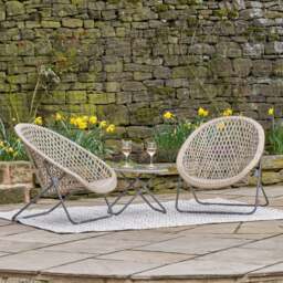 Pacific Lifestyle Tobs Foldable Outdoor Loungers Set - thumbnail 1