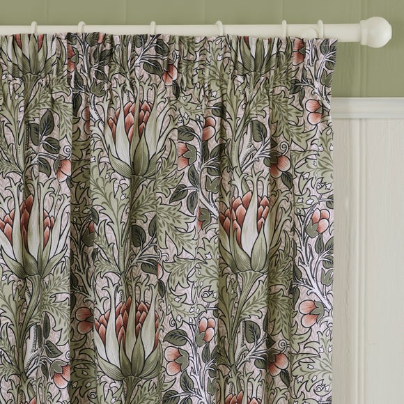 William Morris At Home Artichoke Pencil Pleat Curtains - image 1