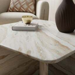 Lana Marble Square Coffee Table - thumbnail 2