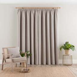 Luna Brushed Pencil Pleat Curtains (Blackout Available) - thumbnail 4