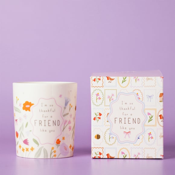 Love Life Friend Like You Lychee & Raspberry Ceramic Candle - image 1