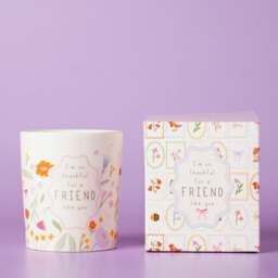 Love Life Friend Like You Lychee & Raspberry Ceramic Candle - thumbnail 1