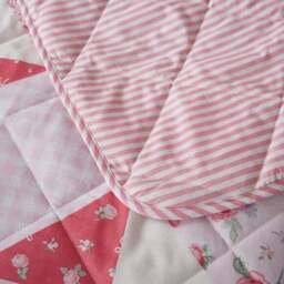 Vintage Floral 100% Cotton Bedspread 150cm x 200cm - thumbnail 4