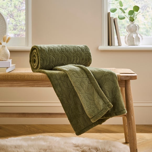 Billie Geometric Fleece Throw Blanket - image 1