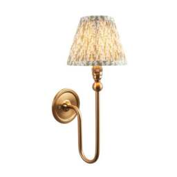 Vogue Javier Mid Century Wall Light with Green Leaf Lamp Shade - thumbnail 3