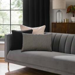 Chenille Striped Rectangular Cushion Cover - thumbnail 1