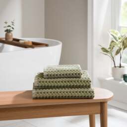 Rice Weave Cotton Towel - thumbnail 1