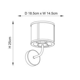 Vogue Beckett Industrial Wall Light - thumbnail 5