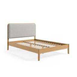 Darla Boucle & Wood Effect Bed Frame - thumbnail 6