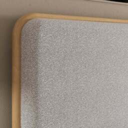 Darla Boucle & Wood Effect Bed Frame - thumbnail 5