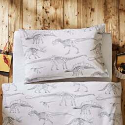 Fossil Forager 100% Cotton Duvet Cover and Pillowcase Set - thumbnail 4