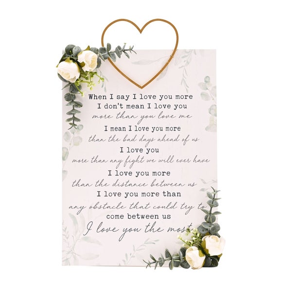 Love Story When I Say I Love You Wall Hanging - image 1