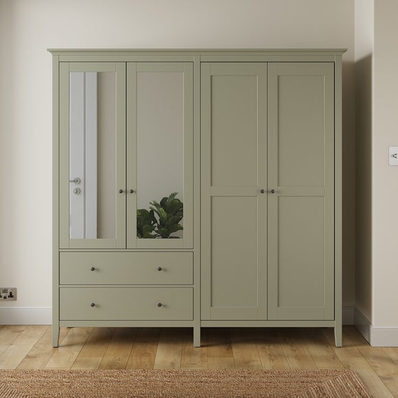 Lynton Mirrored 4 Door Wardrobe - image 1