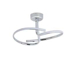 Cortez 2 Arm LED Chrome Semi Flush Ceiling Light - thumbnail 5