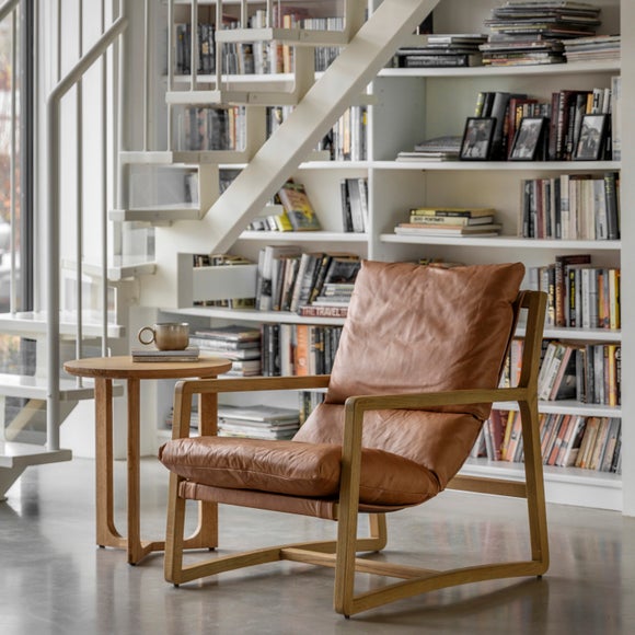 Davis Leather Lounge Chair - image 1