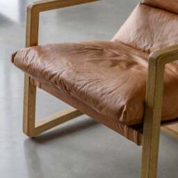 Davis Leather Lounge Chair - thumbnail 4