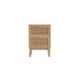 Alexander 2 Drawer Bedside Cabinet, Light Wood - thumbnail 2