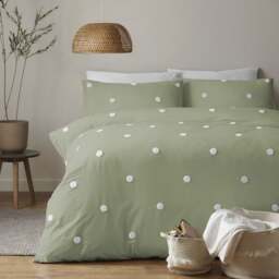 Appletree Dot 100% Cotton Duvet Cover and Pillowcase Set