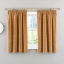 Vintage Chenille Pencil Pleat Curtains - thumbnail 5