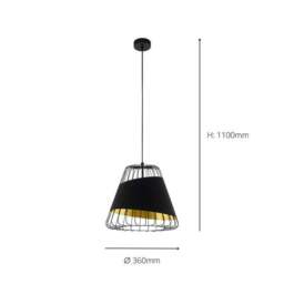 EGLO Austell Wireframe Pendant Light - thumbnail 2