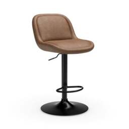 Lyle Gaslift Barstool, Faux Leather - thumbnail 6