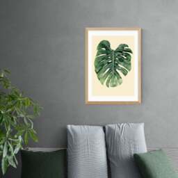 East End Prints Monstera Leaf Print - thumbnail 1
