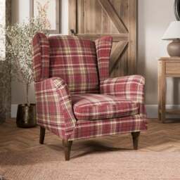 Charnwood Check Grande Armchair - thumbnail 1
