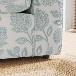 Flori Woven Floral Fabric 2 Seater Sofa Bed - thumbnail 4
