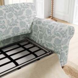Flori Woven Floral Fabric 2 Seater Sofa Bed - thumbnail 3